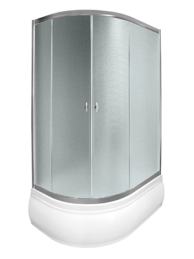 Tus kabina polukruzna 80x100 (duboka-leva) HYDROFIT